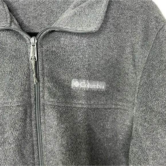 Columbia Men’s S Gray Fleece Full Zip Jacket - Picture 2 of 8